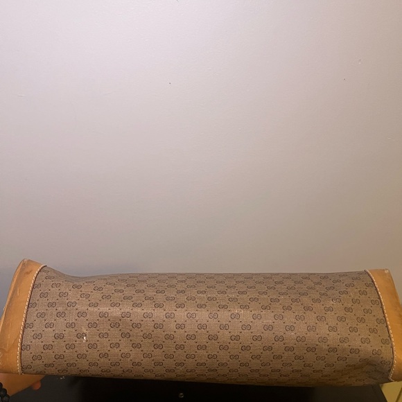 Authentic Vintage GUCCI Micro GG Extra Large Tote Shoulder Handbag - Picture 5 of 10